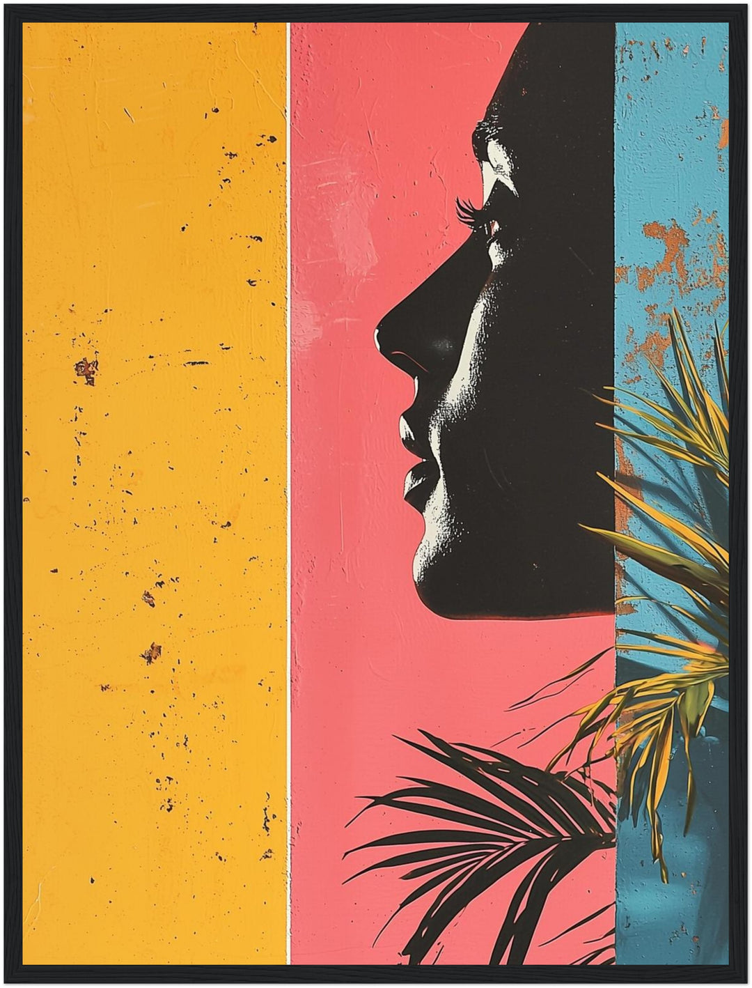 Frau Silhouette Poster Vintage – mattes Kunstdruck-Papier – Ansicht 5