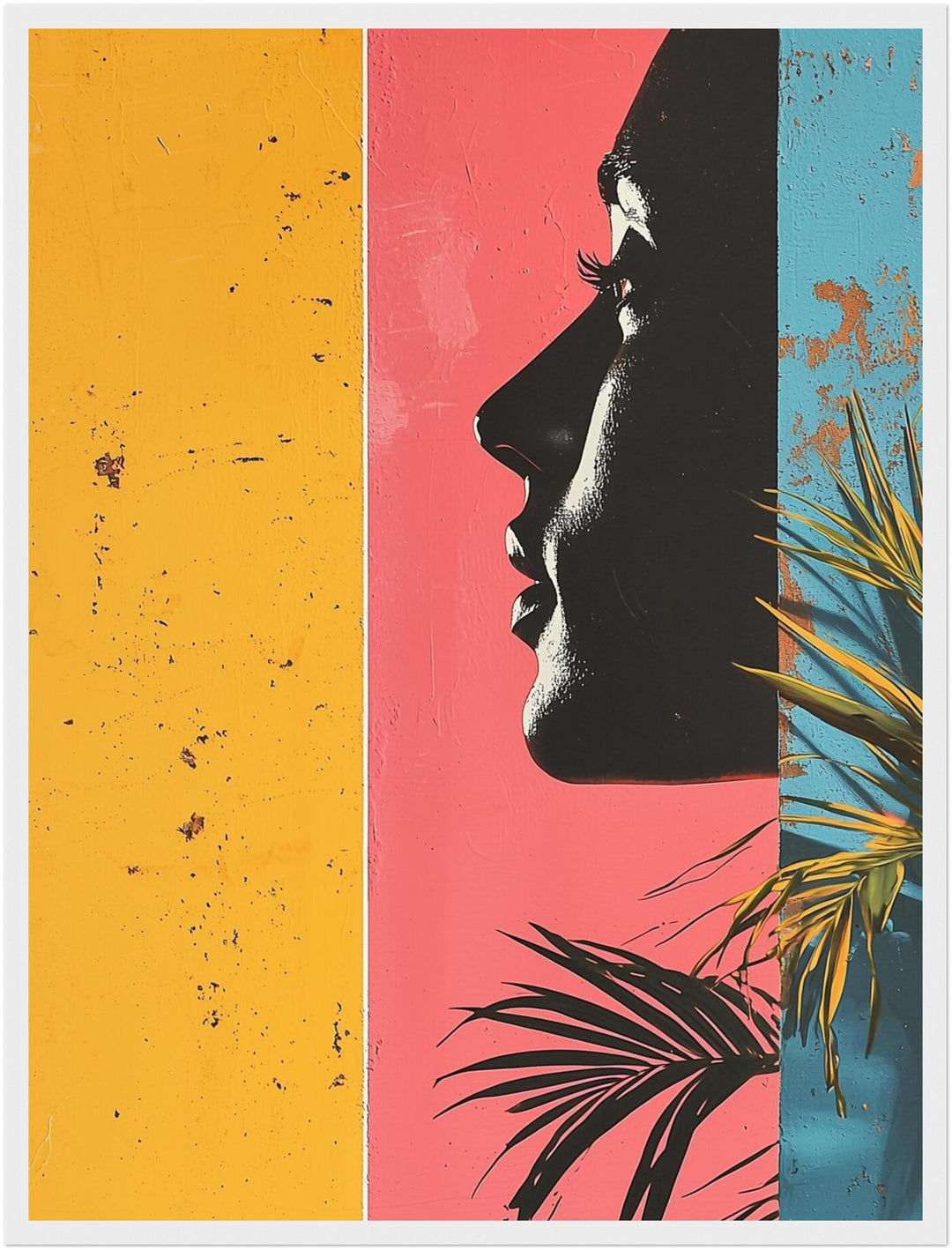 Frau Silhouette Poster Vintage – mattes Kunstdruck-Papier – Ansicht 6