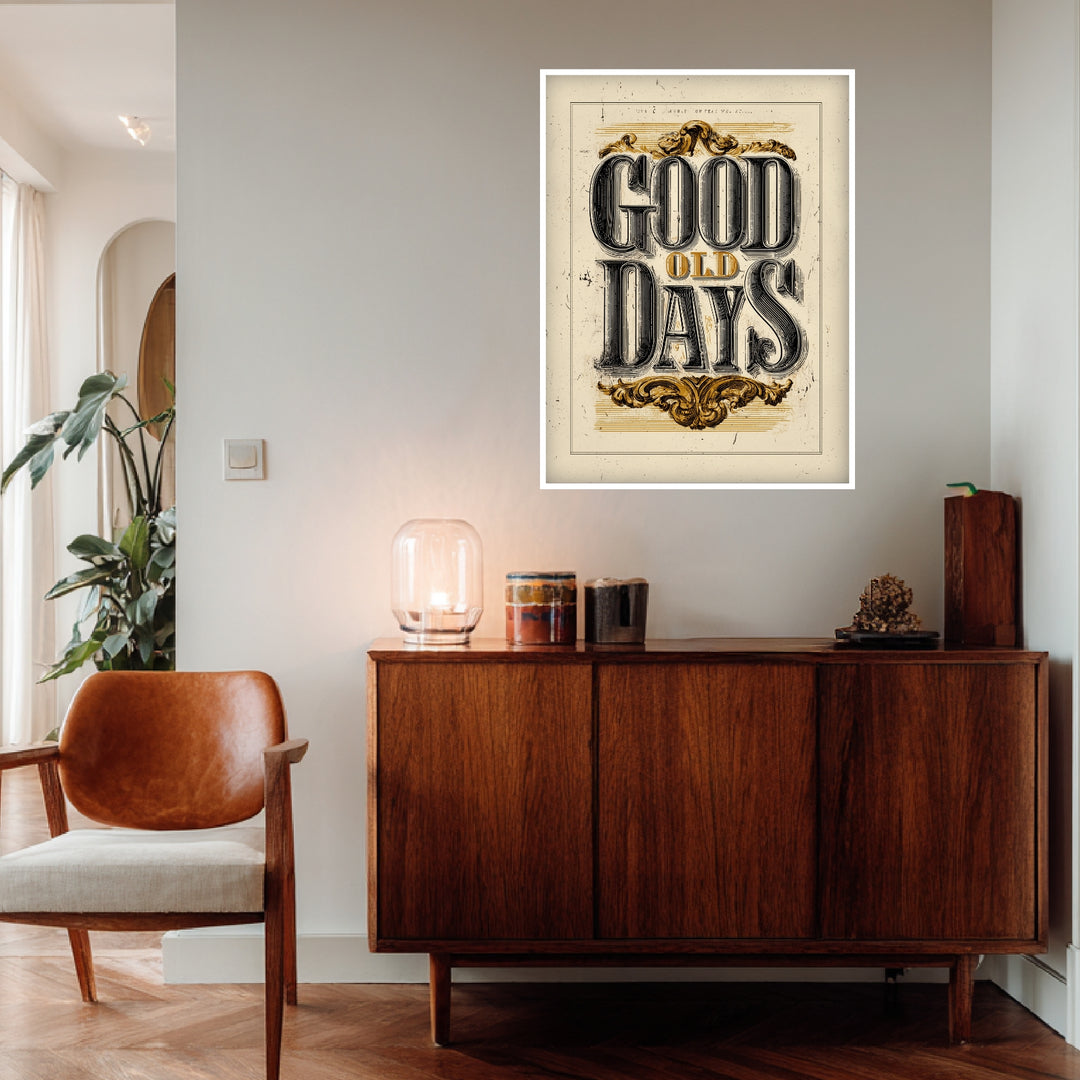 Good Old Days Poster Vintage – mattes Kunstdruck-Papier – Ansicht 4