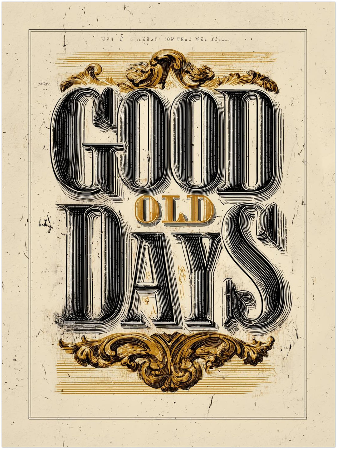 Good Old Days Vintage – Wandkunst