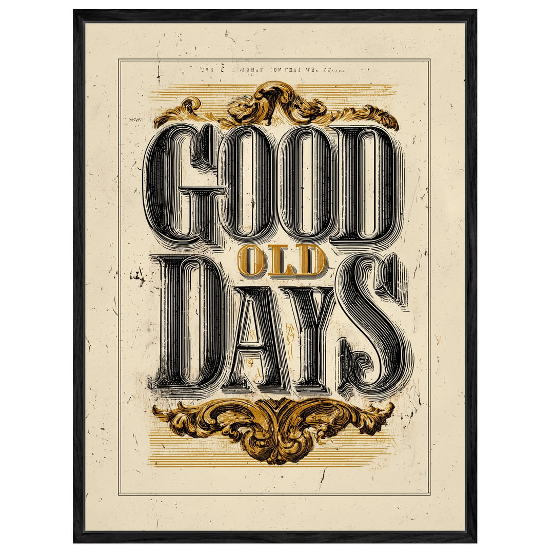 Good Old Days Leinwandbild Vintage – Leinwand auf Holzrahmen – Ansicht 4