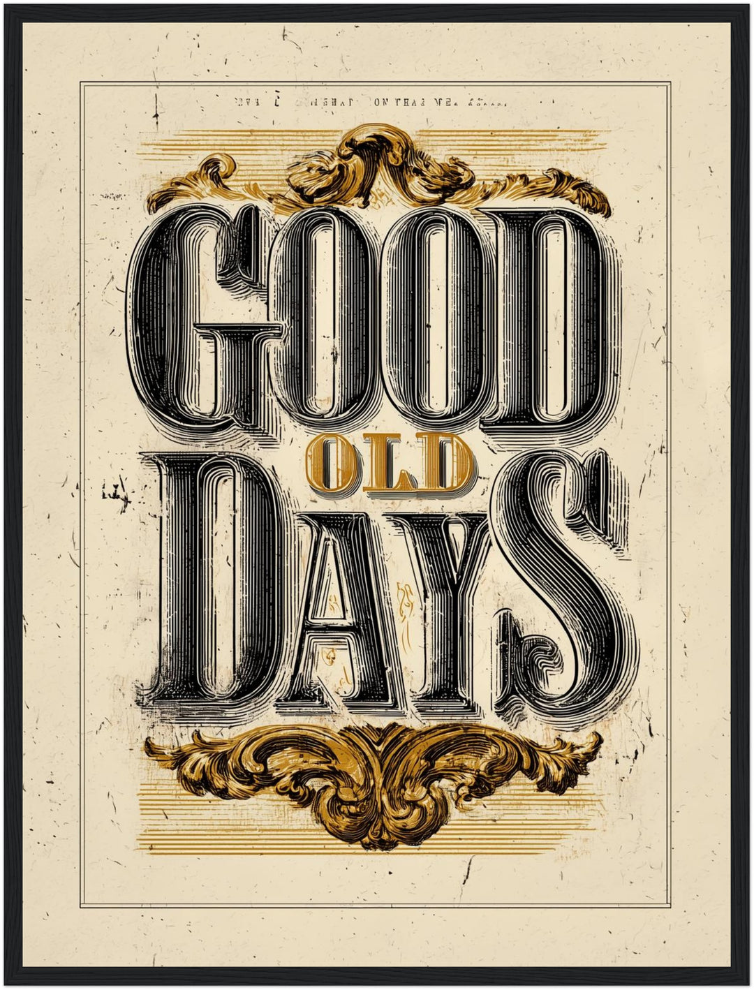 Good Old Days Poster Vintage – mattes Kunstdruck-Papier – Ansicht 5