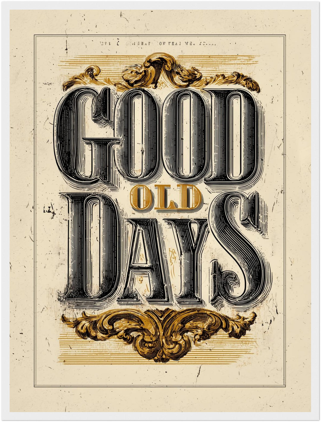 Good Old Days Poster Vintage – mattes Kunstdruck-Papier – Ansicht 6