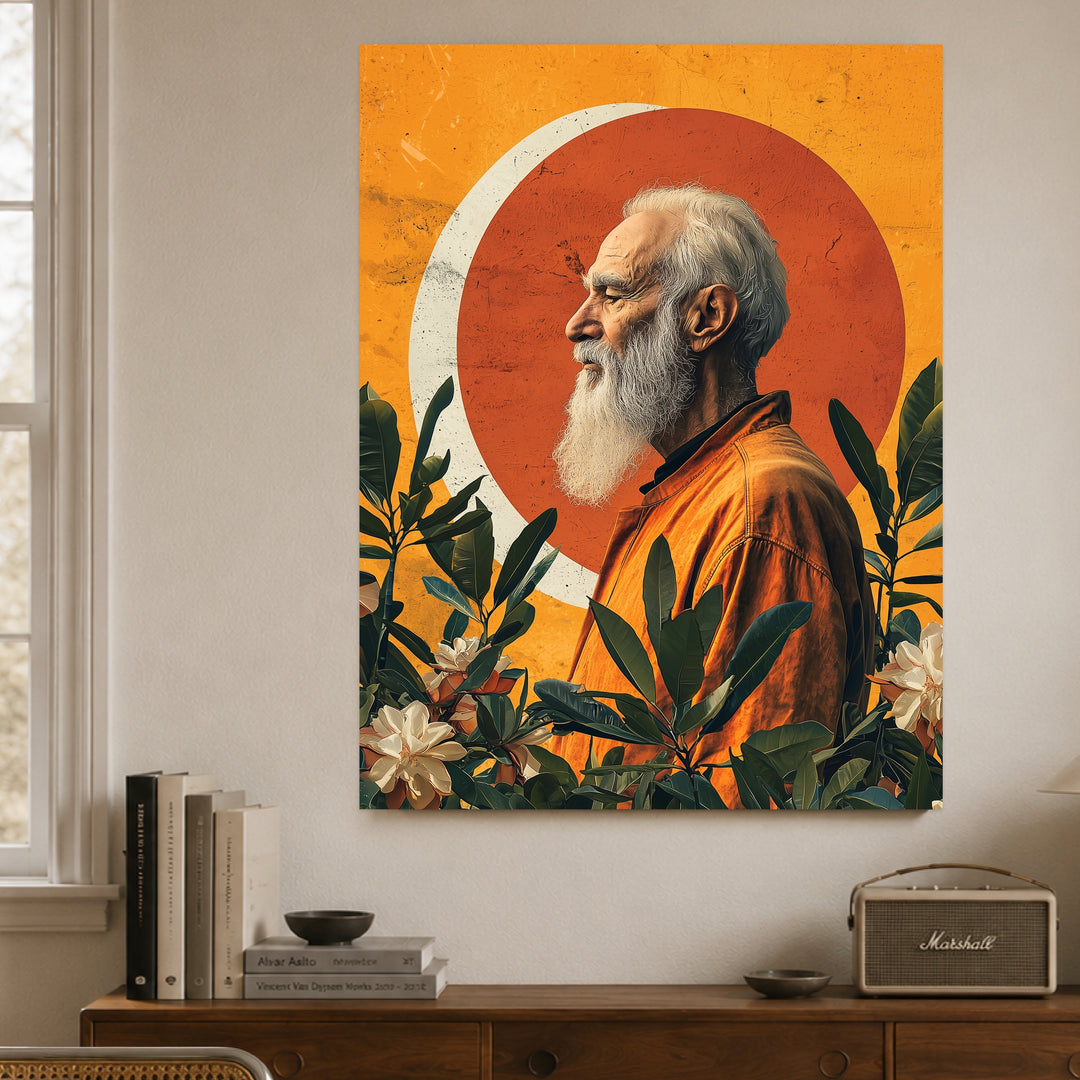Mann im Sonnenlicht Poster Vintage – mattes Kunstdruck-Papier – Ansicht 3