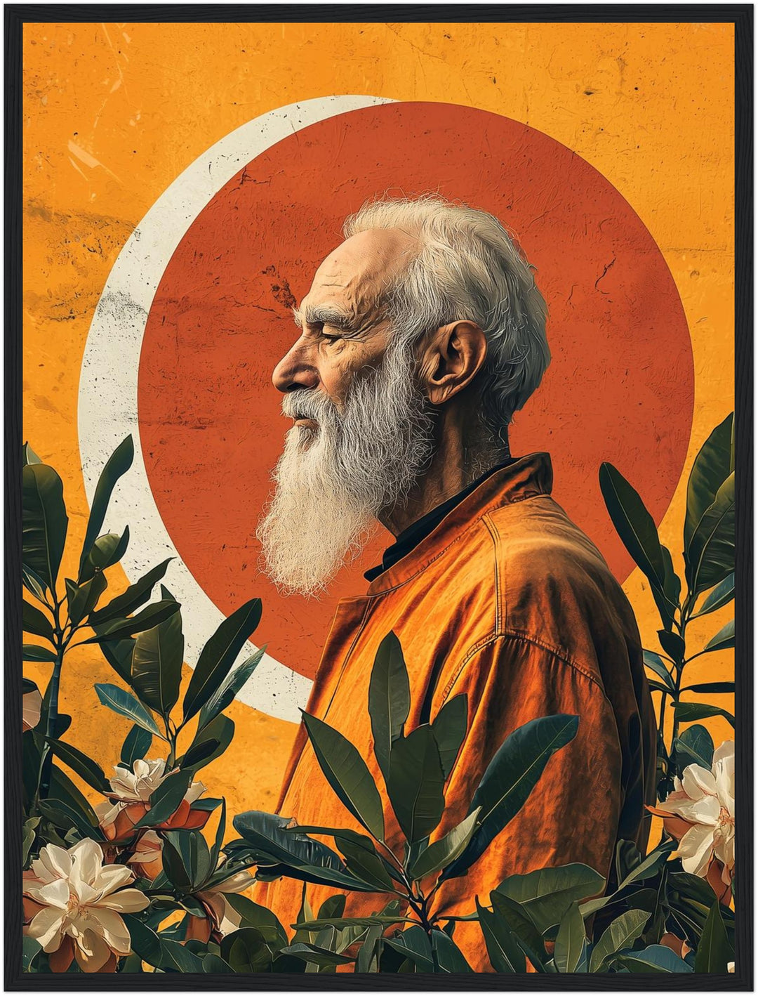 Mann im Sonnenlicht Poster Vintage – mattes Kunstdruck-Papier – Ansicht 5