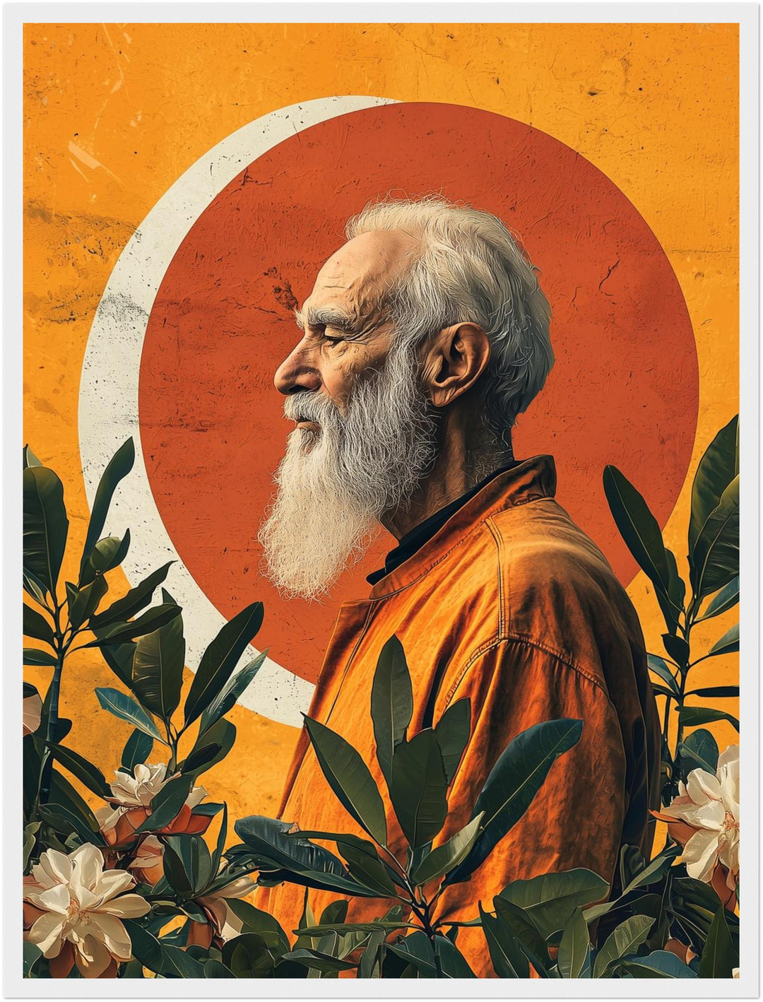 Mann im Sonnenlicht Poster Vintage – mattes Kunstdruck-Papier – Ansicht 6