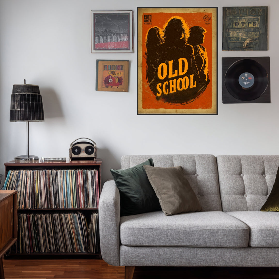 Oldschool Silhouettenfiguren Poster Vintage – mattes Kunstdruck-Papier – Ansicht 3