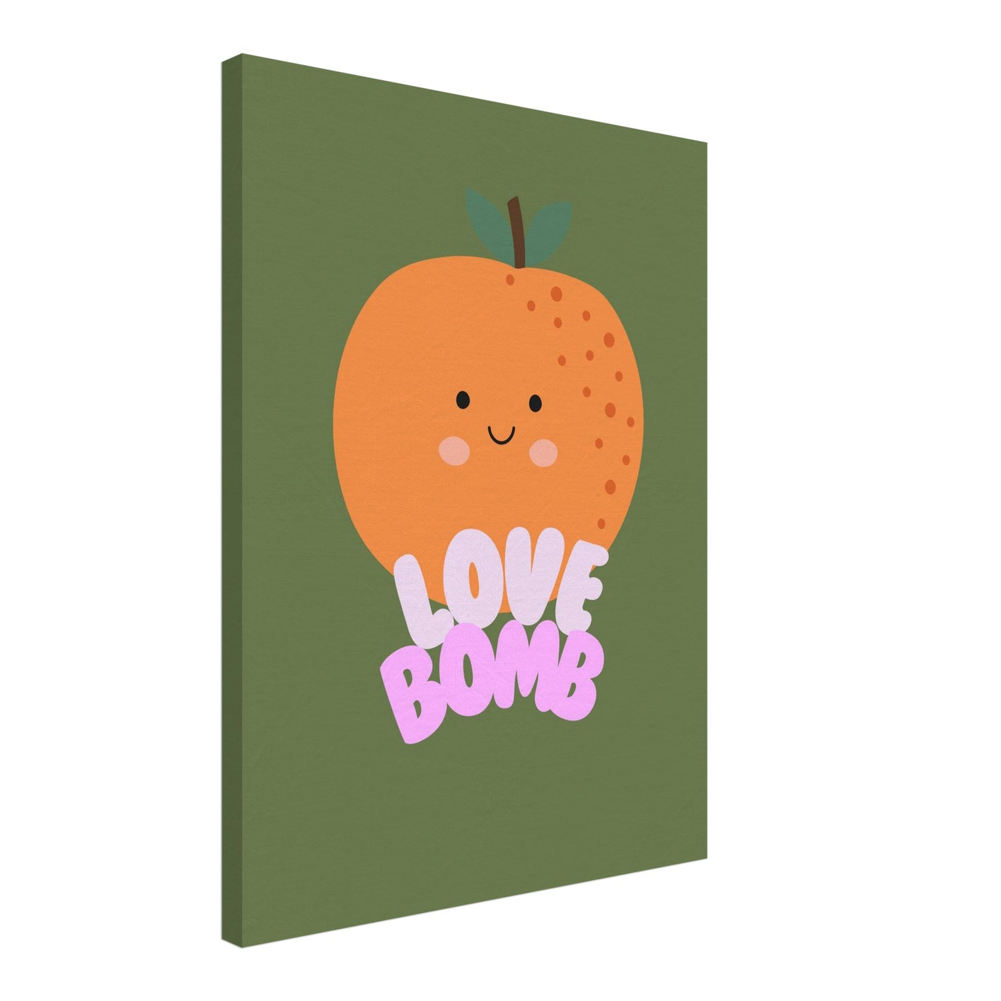 Orange Love Bomb Leinwandbild