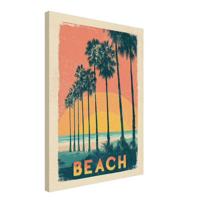 Palmen am Strand Leinwandbild