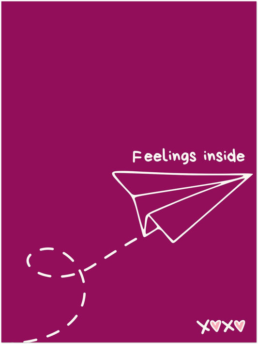 Papierflieger Feelings Inside Poster