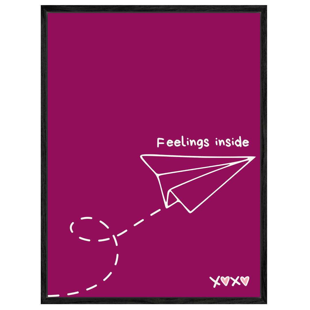 Papierflieger Feelings Inside Leinwandbild Dopamin – Leinwand auf Holzrahmen – Ansicht 4