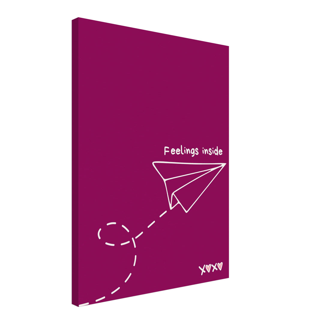 Papierflieger Feelings Inside Leinwandbild Dopamin – Leinwand auf Holzrahmen – Ansicht 2