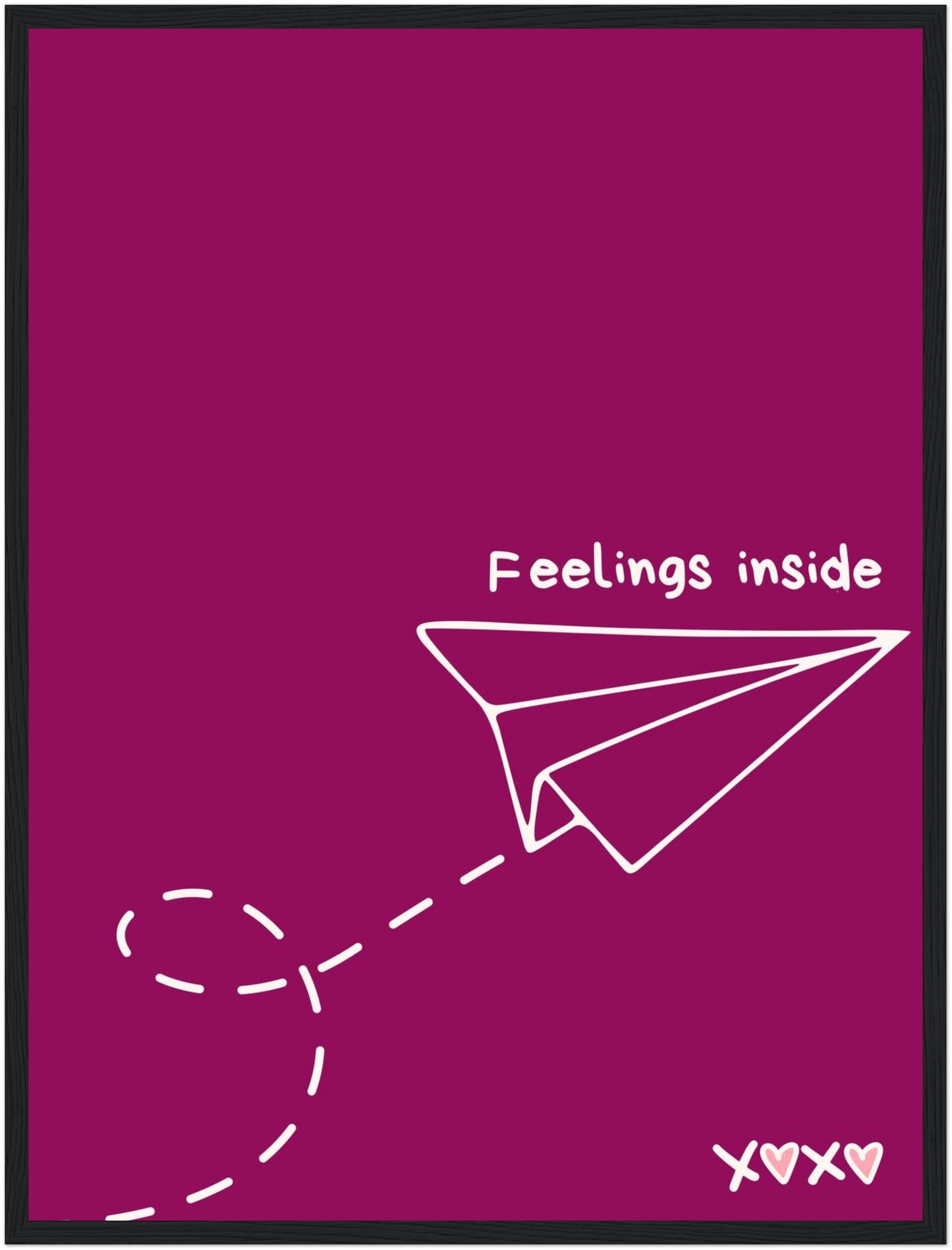 Papierflieger Feelings Inside Poster