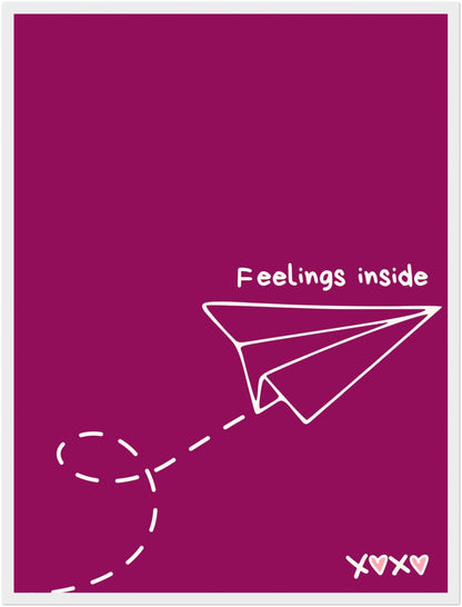 Papierflieger Feelings Inside Poster