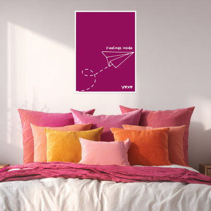 Papierflieger Feelings Inside Poster