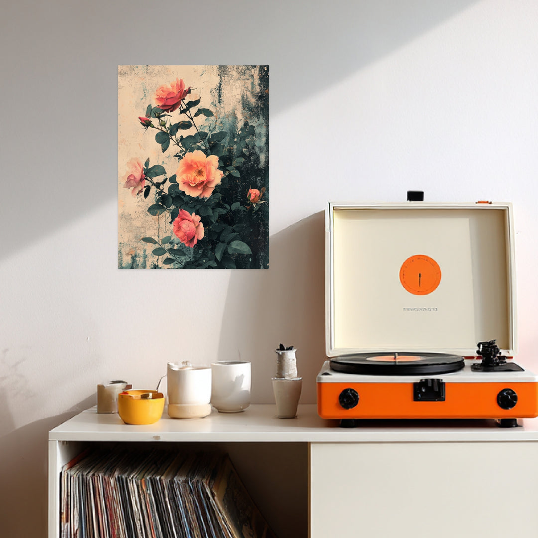 Rosen im Vintage-Look Poster Vintage – mattes Kunstdruck-Papier – Ansicht 3