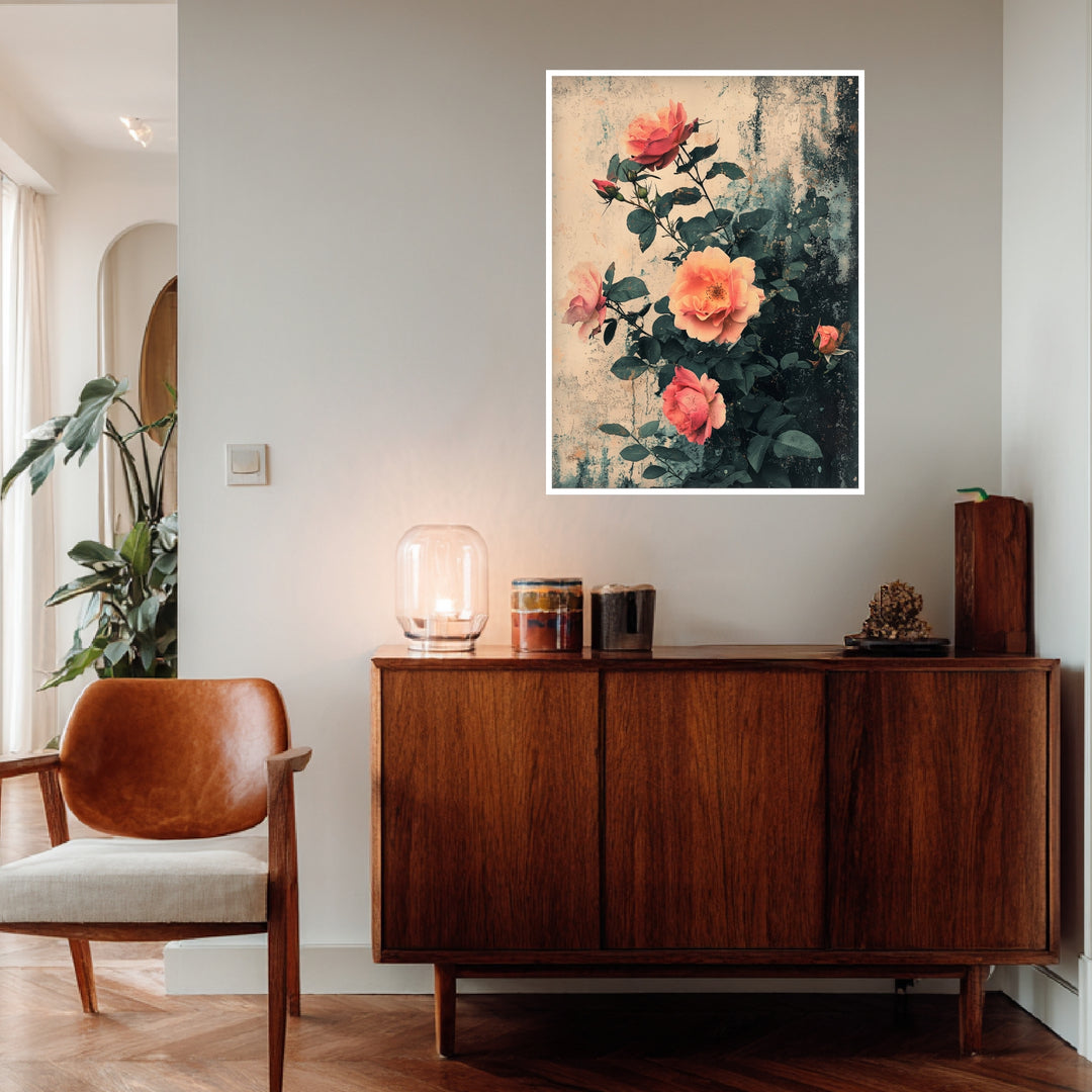 Rosen im Vintage-Look Poster Vintage – mattes Kunstdruck-Papier – Ansicht 4