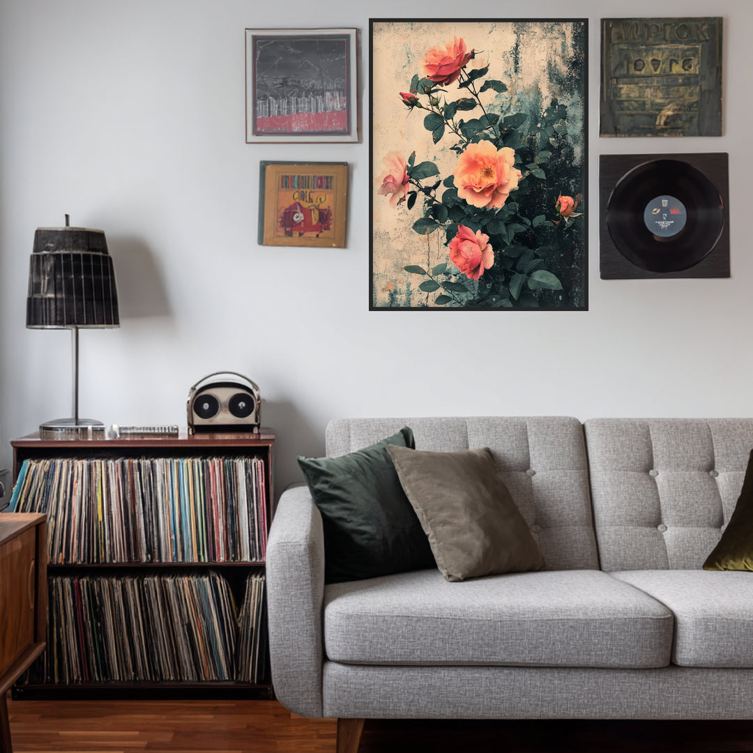Rosen im Vintage-Look Poster Vintage – mattes Kunstdruck-Papier – Ansicht 2