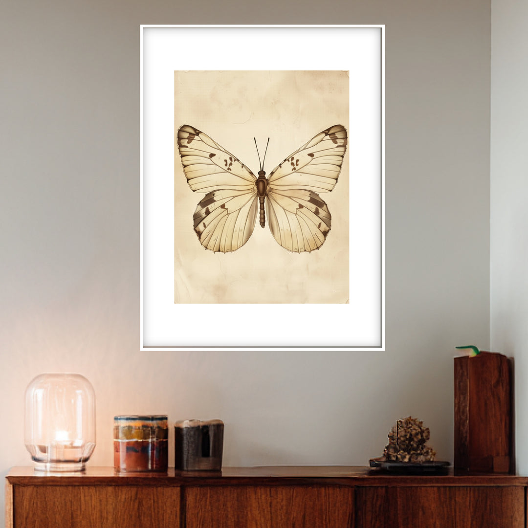 Schmetterling Poster Vintage – mattes Kunstdruck-Papier – Ansicht 4