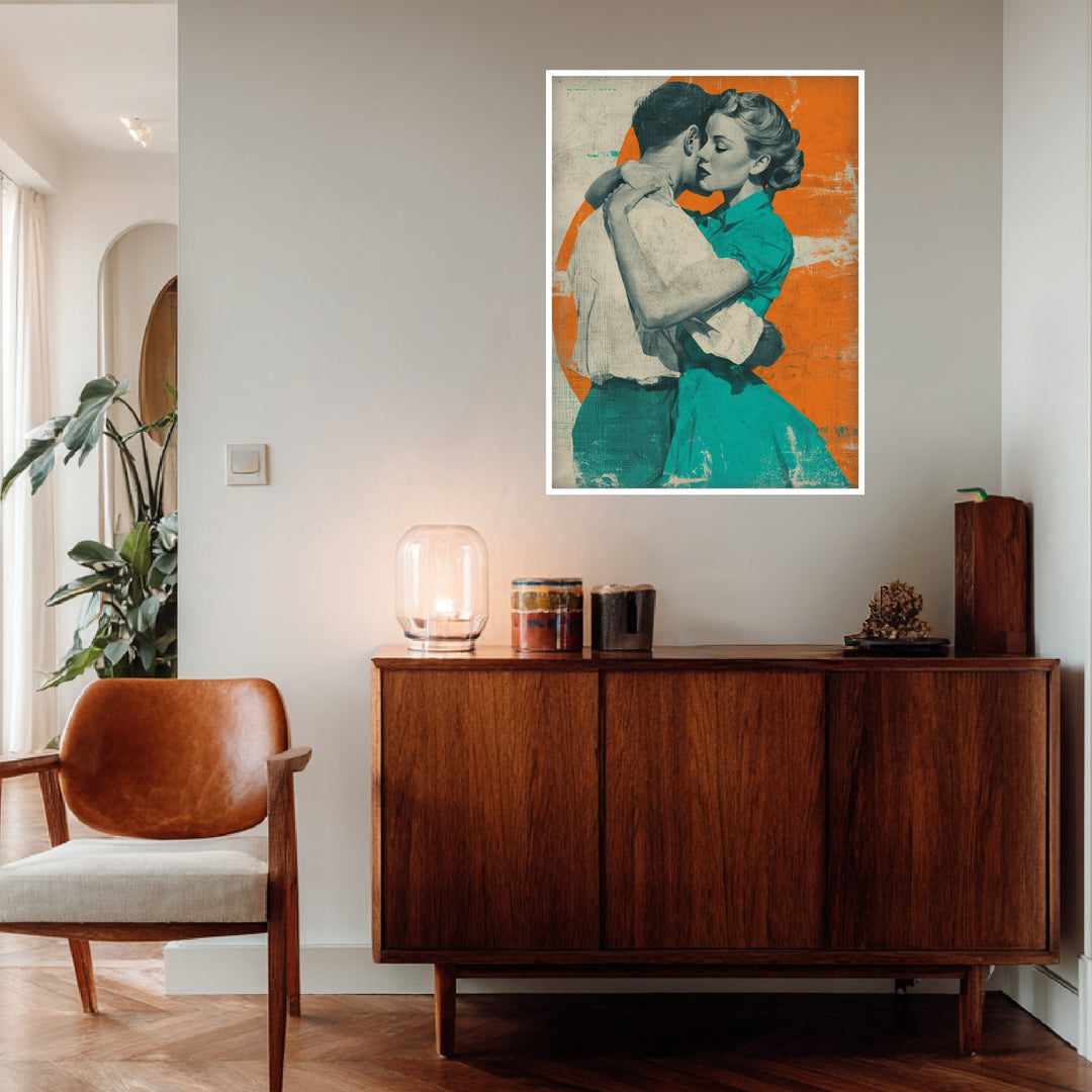 Tanzendes Paar Poster Vintage – mattes Kunstdruck-Papier – Ansicht 4