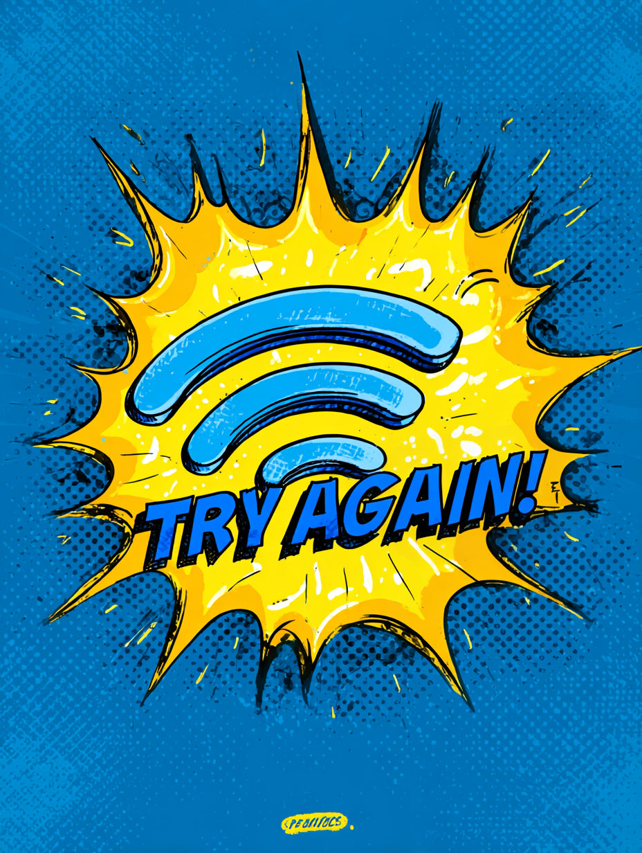 WLAN Symbol Comic Pop Art – Wandkunst