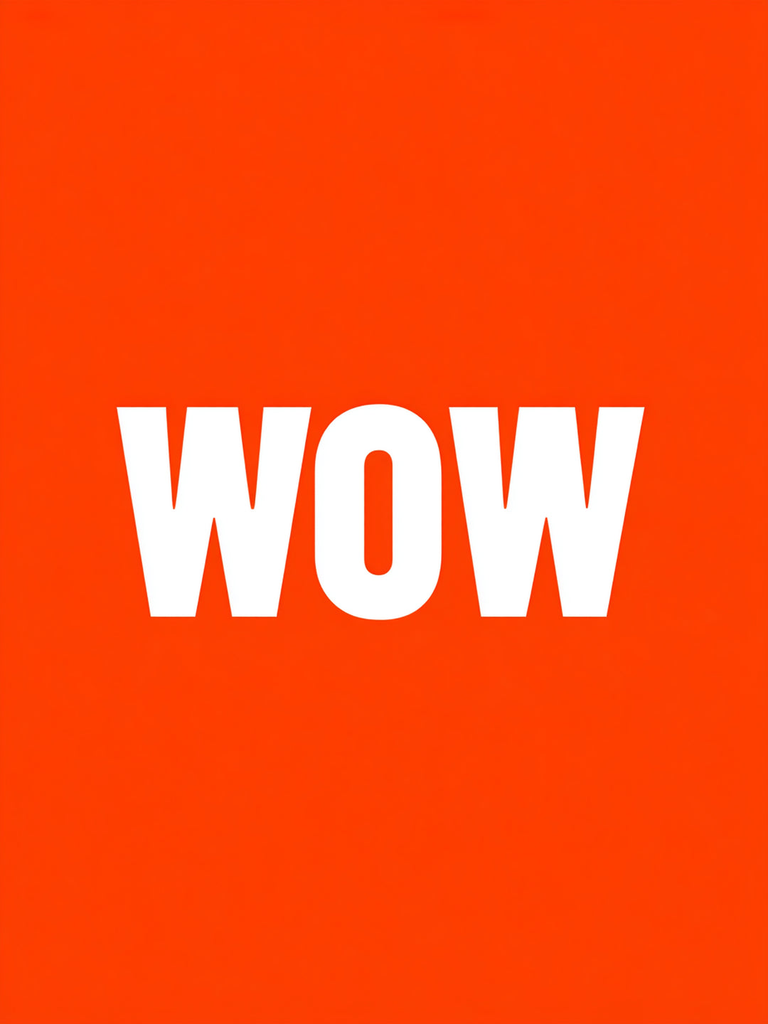 Wow orange Dopamin – Wandkunst