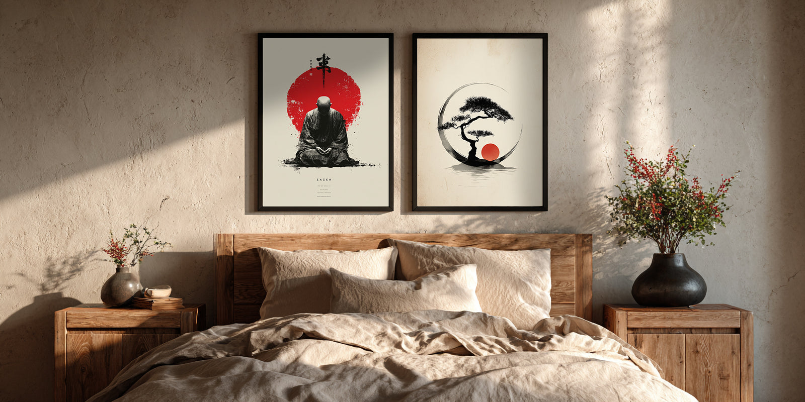 Raumwirkung von Zen Leinwandbildern
