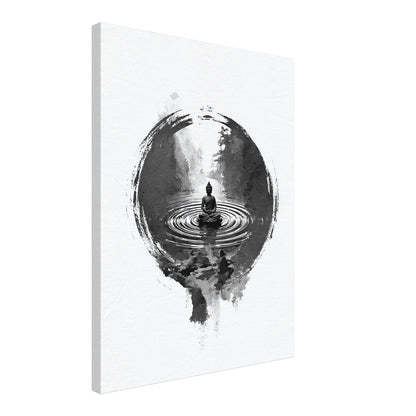 Buddha im Wasser Leinwandbild