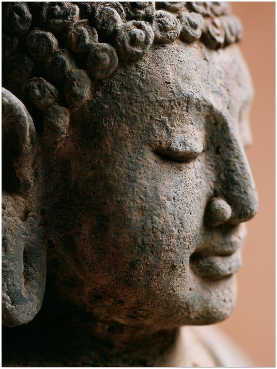 Stiller Buddha im Profil Poster – Ohne Rahmen – Produktfoto