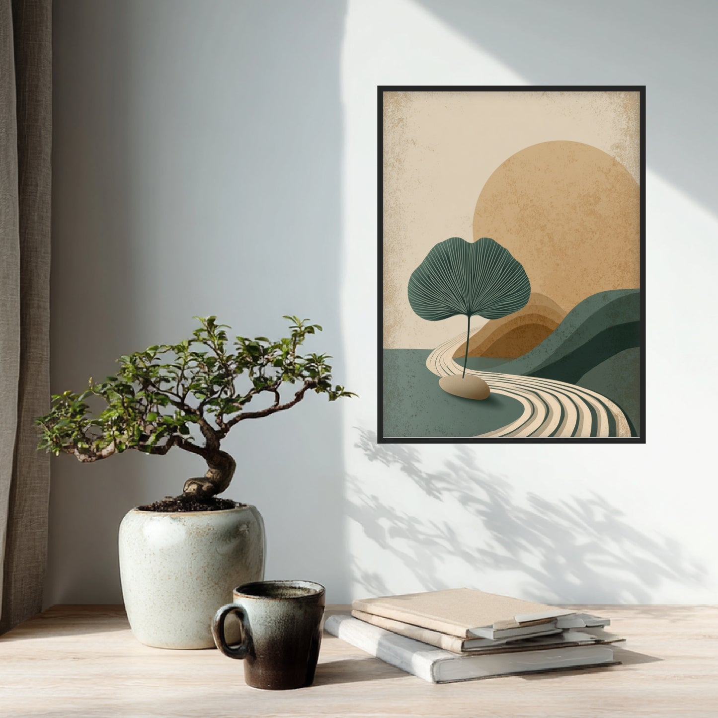 Einsamer Blattbaum Poster