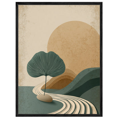 Einsamer Blattbaum Leinwandbild