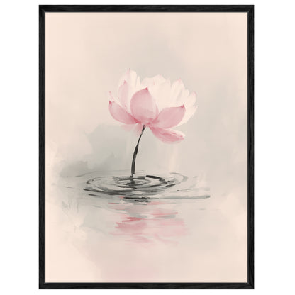 Helle Lotusblume in Rosa Leinwandbild