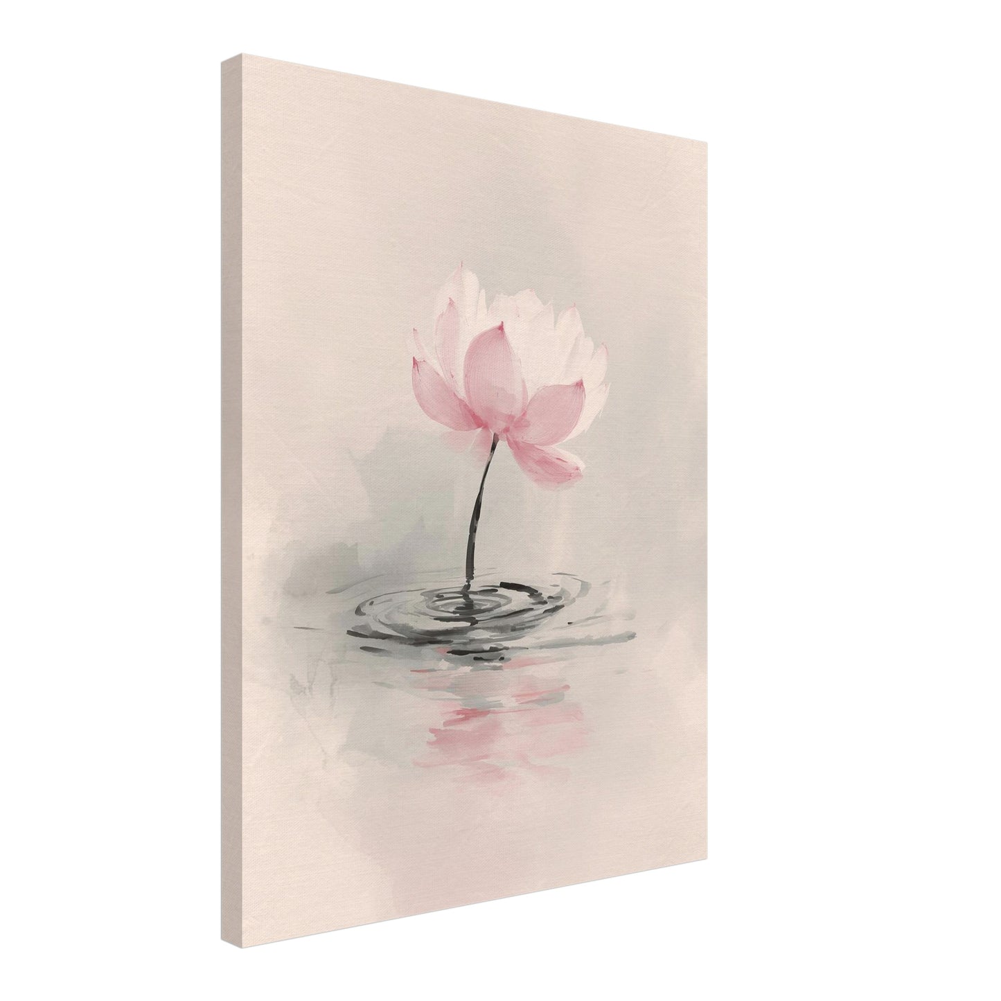 Helle Lotusblume in Rosa Leinwandbild