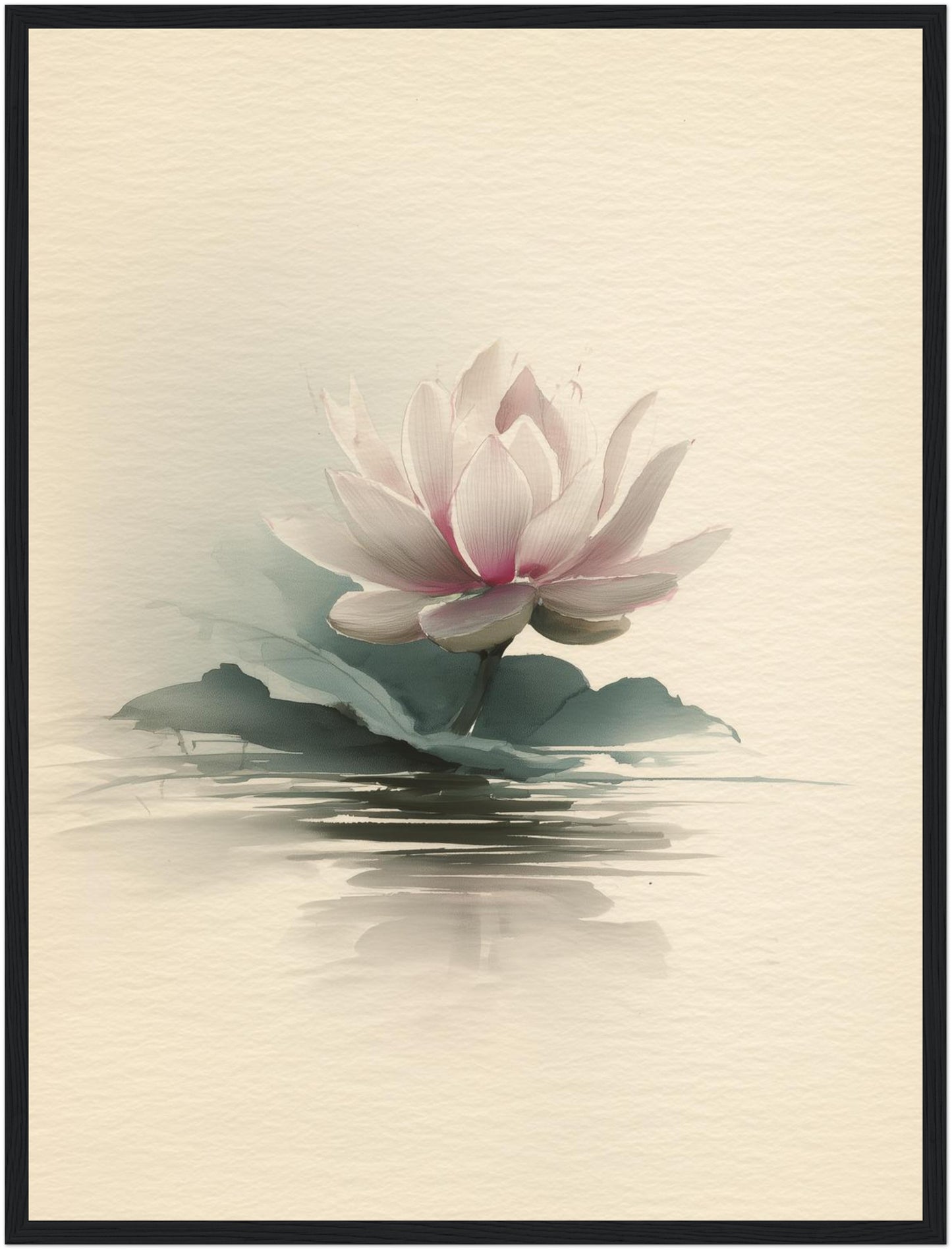 Lotusblüte auf Wasser Poster