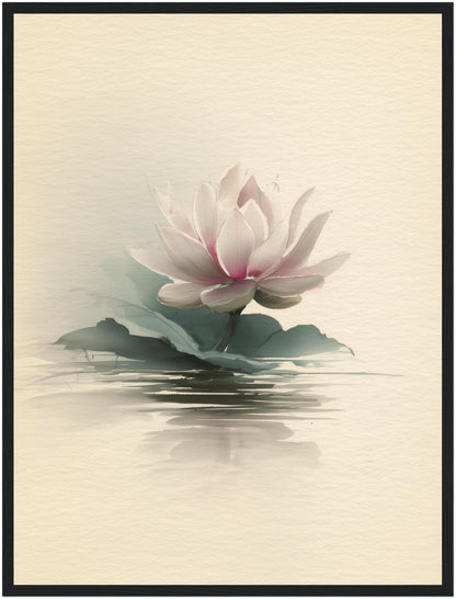 Lotusblüte auf Wasser Poster