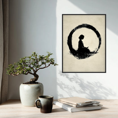 Mädchen im Kreis Poster