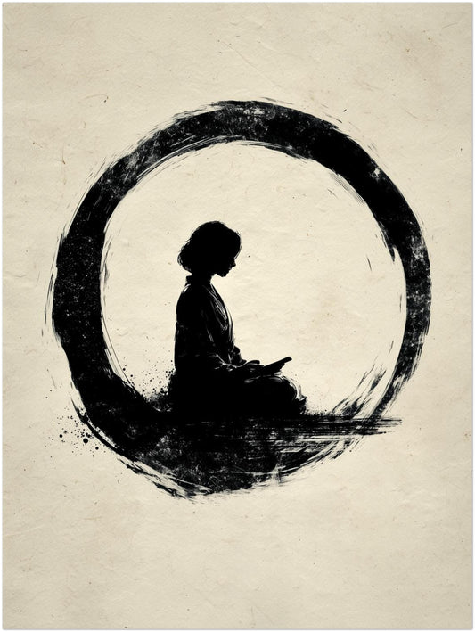 Mädchen im Kreis Leinwandbild