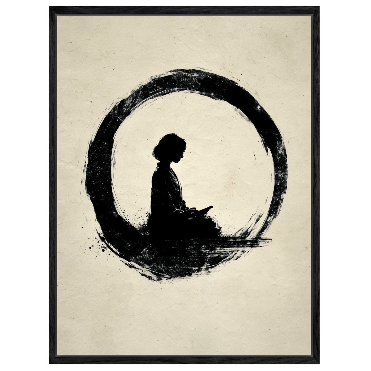 Mädchen im Kreis Leinwandbild