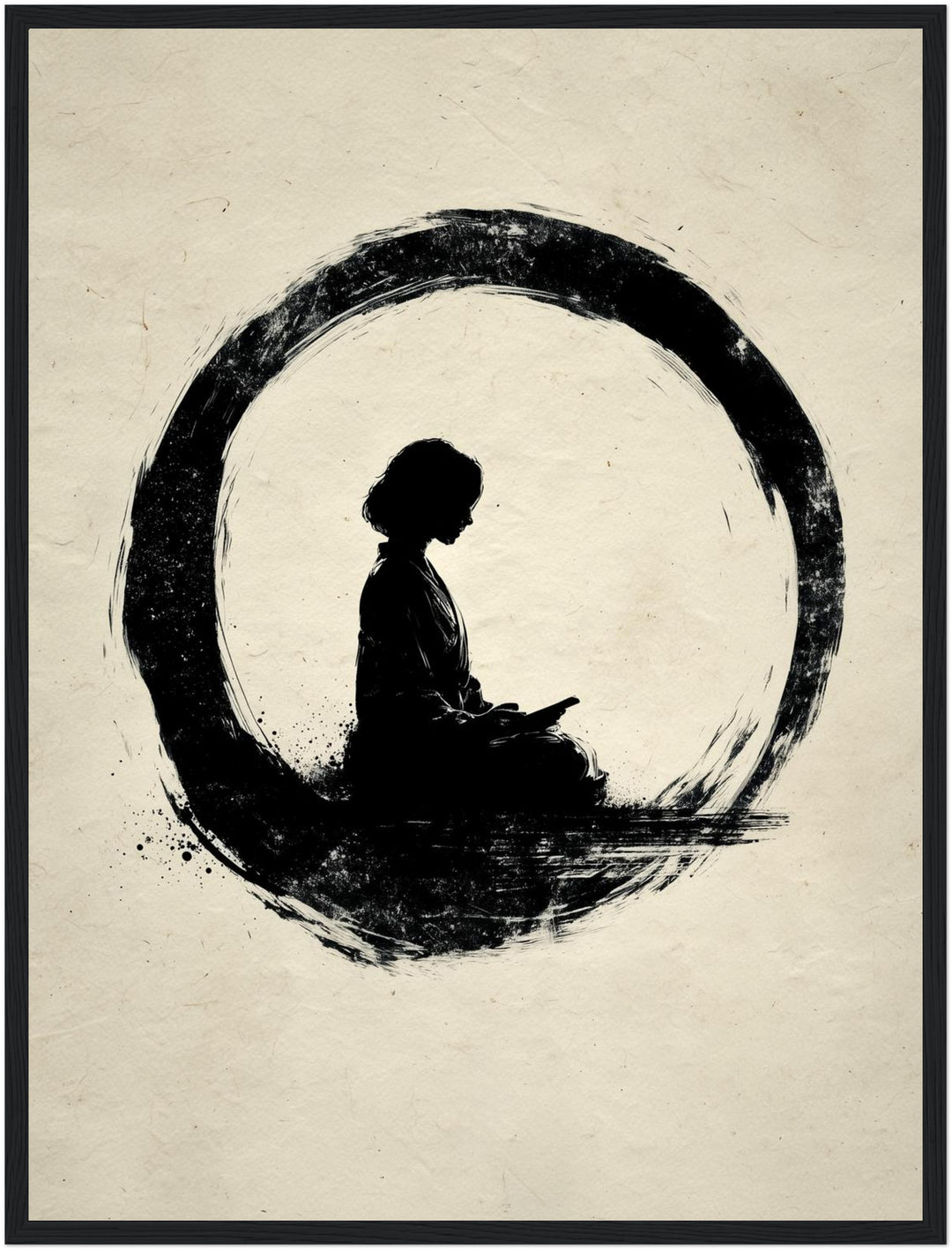 Mädchen im Kreis Poster Zen – mattes Kunstdruck-Papier – Ansicht 5