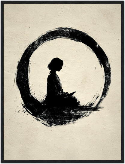 Mädchen im Kreis Poster