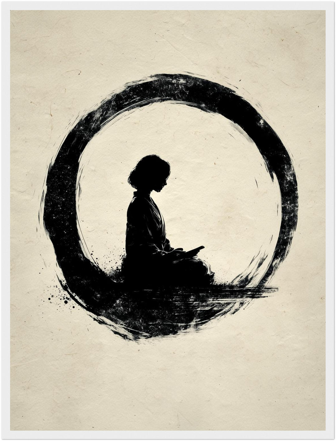Mädchen im Kreis Poster Zen – mattes Kunstdruck-Papier – Ansicht 6