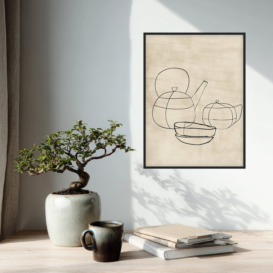 Zen Teeritual Poster Zen – mattes Kunstdruck-Papier – Ansicht 2