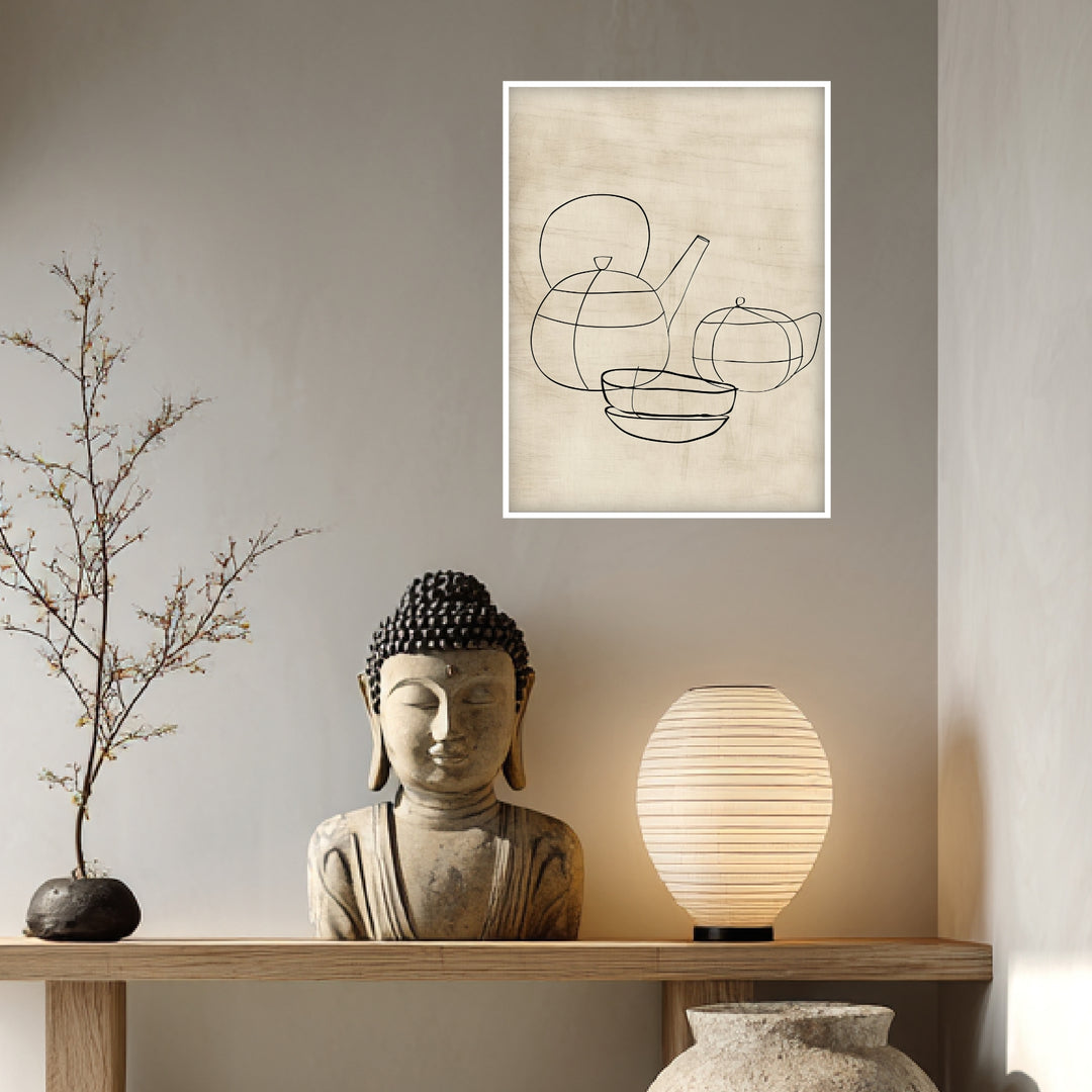 Zen Teeritual Poster Zen – mattes Kunstdruck-Papier – Ansicht 4