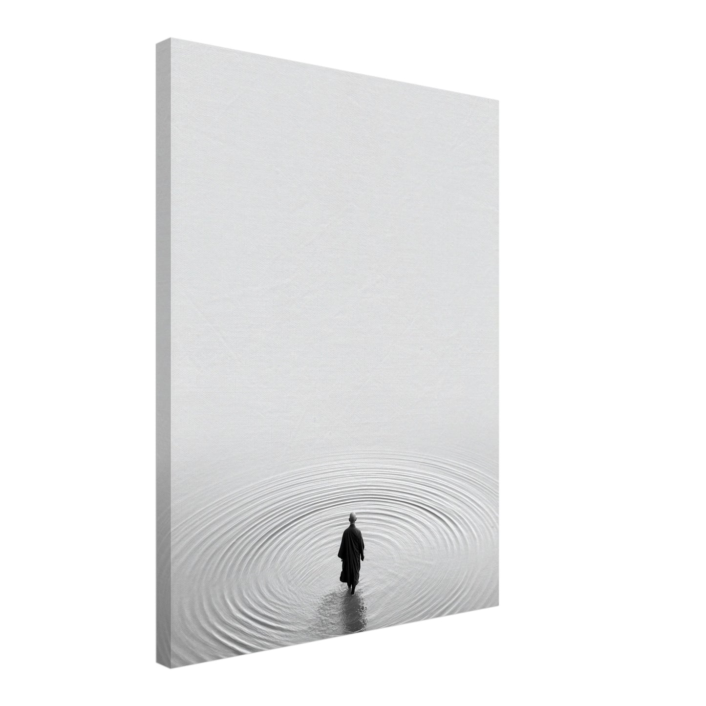 Moench im Wasser Leinwandbild