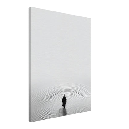 Moench im Wasser Leinwandbild