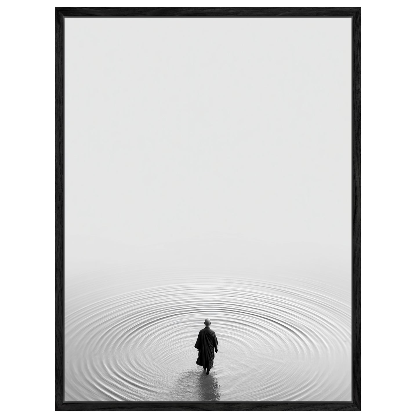 Moench im Wasser Leinwandbild