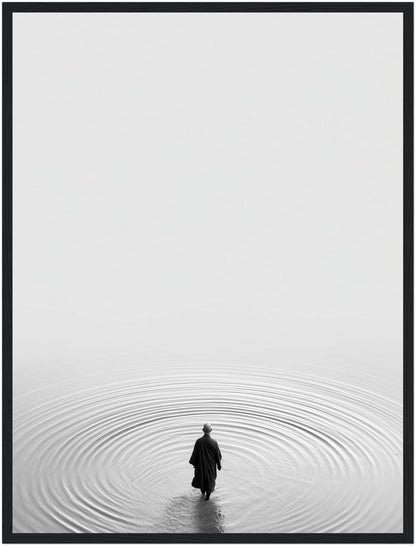 Moench im Wasser Poster