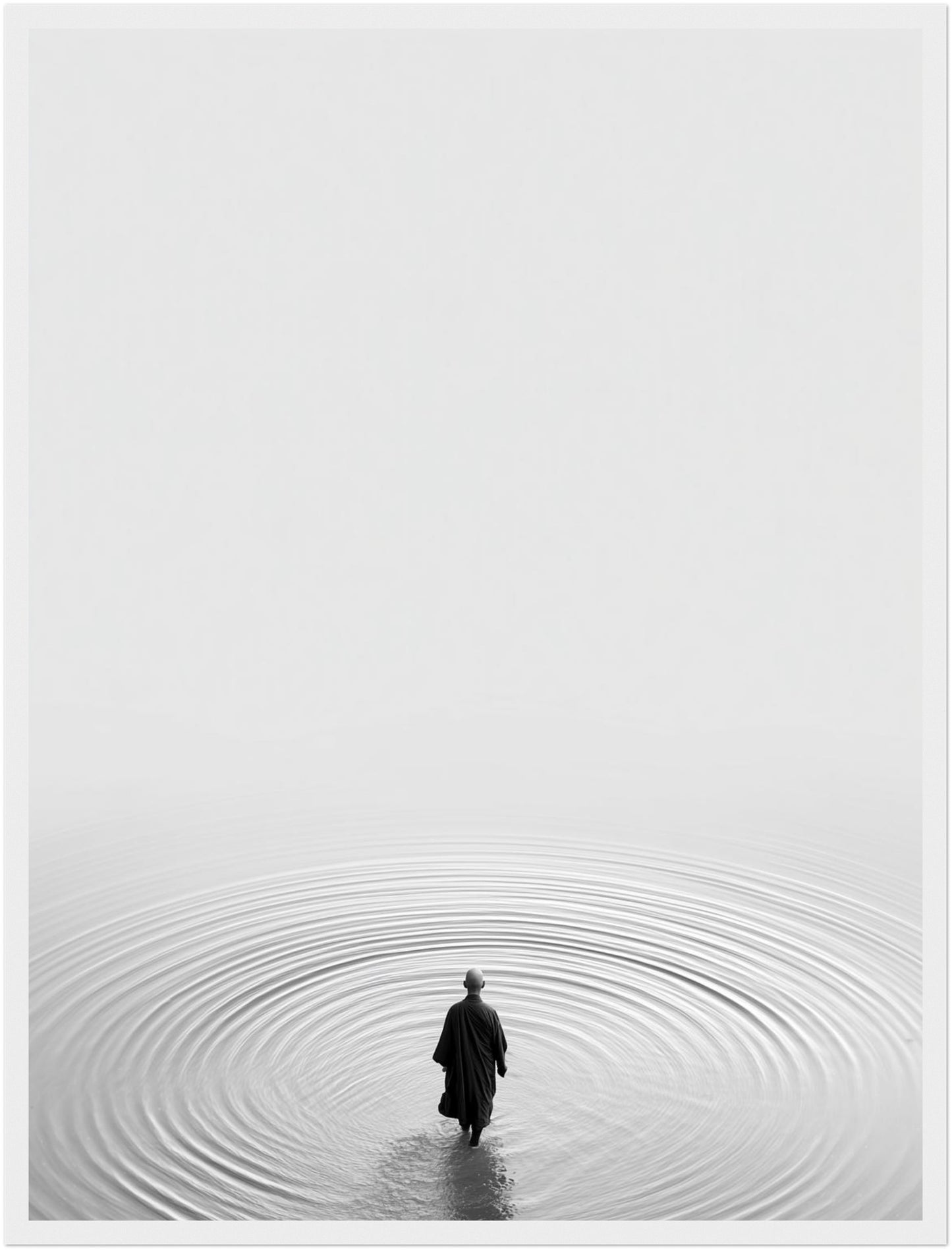 Moench im Wasser Poster