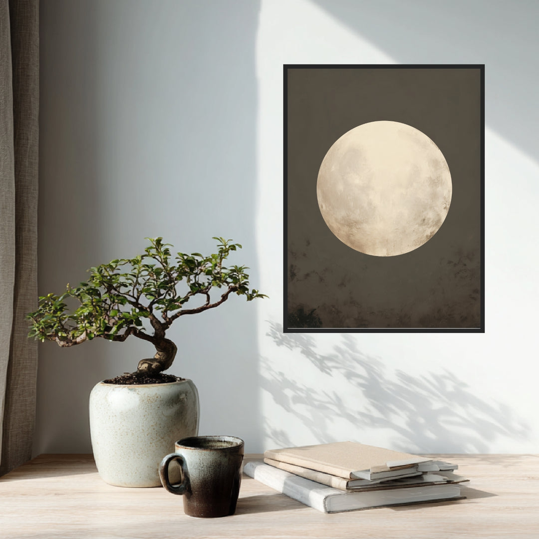 Vollmond Poster Zen – mattes Kunstdruck-Papier – Ansicht 3