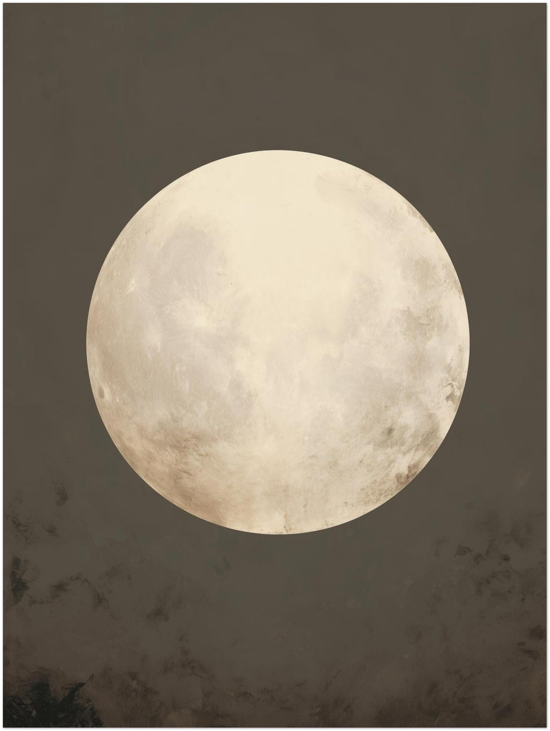 Vollmond Zen – Wandkunst